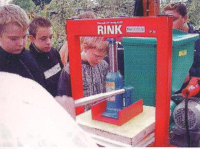 Die Maische wird gepresst