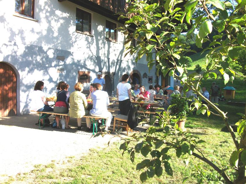 Gemütlicher Ausklang in der Hofkäserei